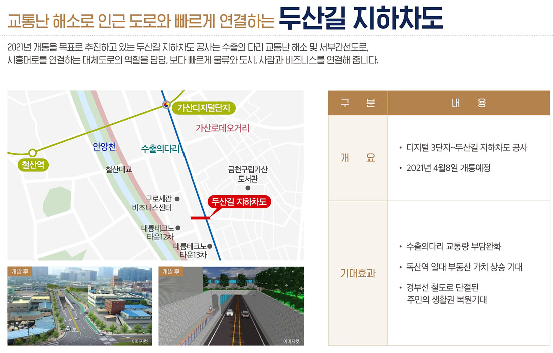 두산길 지하차도